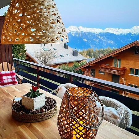 Window On Crans Montana, Appartement Avec Vue Sur Les Alpes Luaran gambar