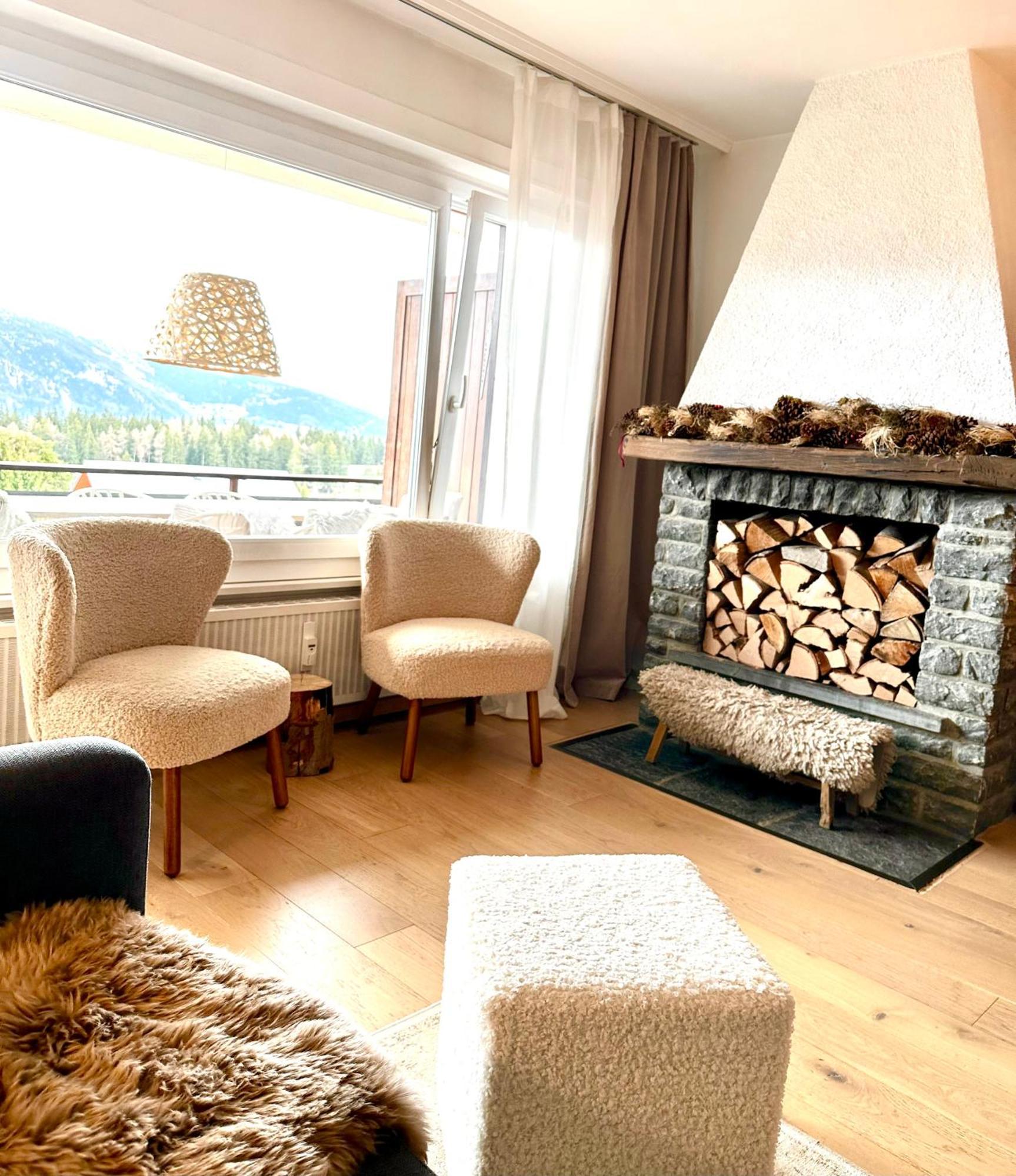 Window On Crans Montana, Appartement Avec Vue Sur Les Alpes Luaran gambar